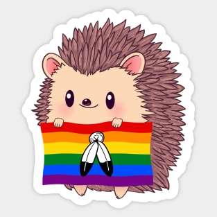 Hedgehog Two-Spirit Pride Sticker